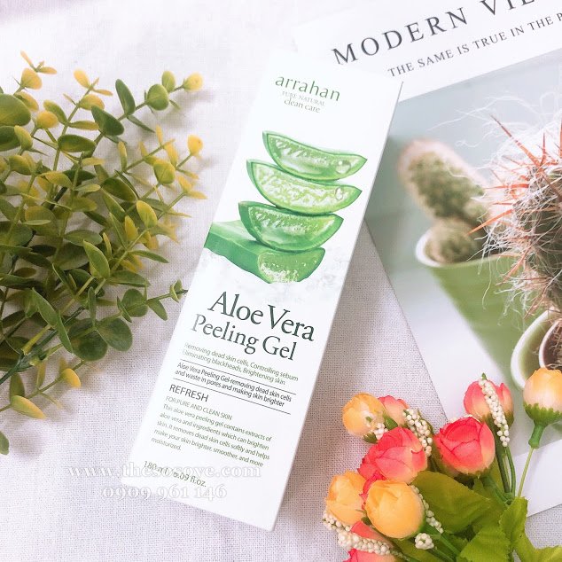 [HCM]Tẩy Da Chết Nha Đam Arrahan Aloe Vera Peeling Gel 180ml