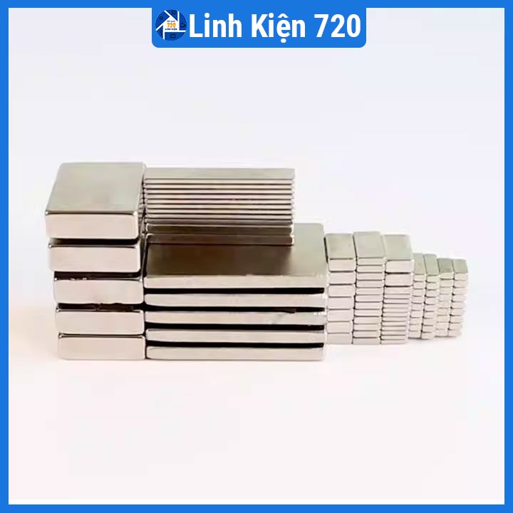 Bộ 2 viên nam châm đất hiếm 20x10x2mm ( từ tính hút cực mạnh )