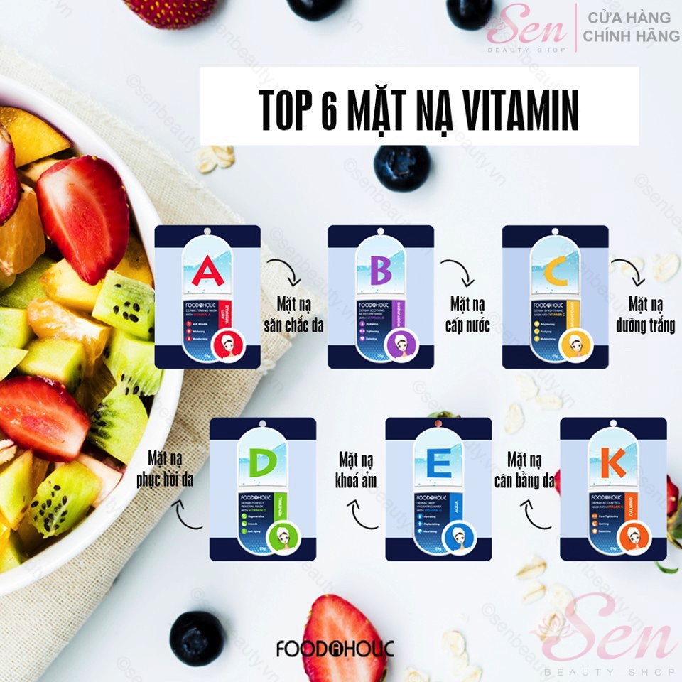 Mặt Nạ Giấy Foodaholic Essential Mask 23g