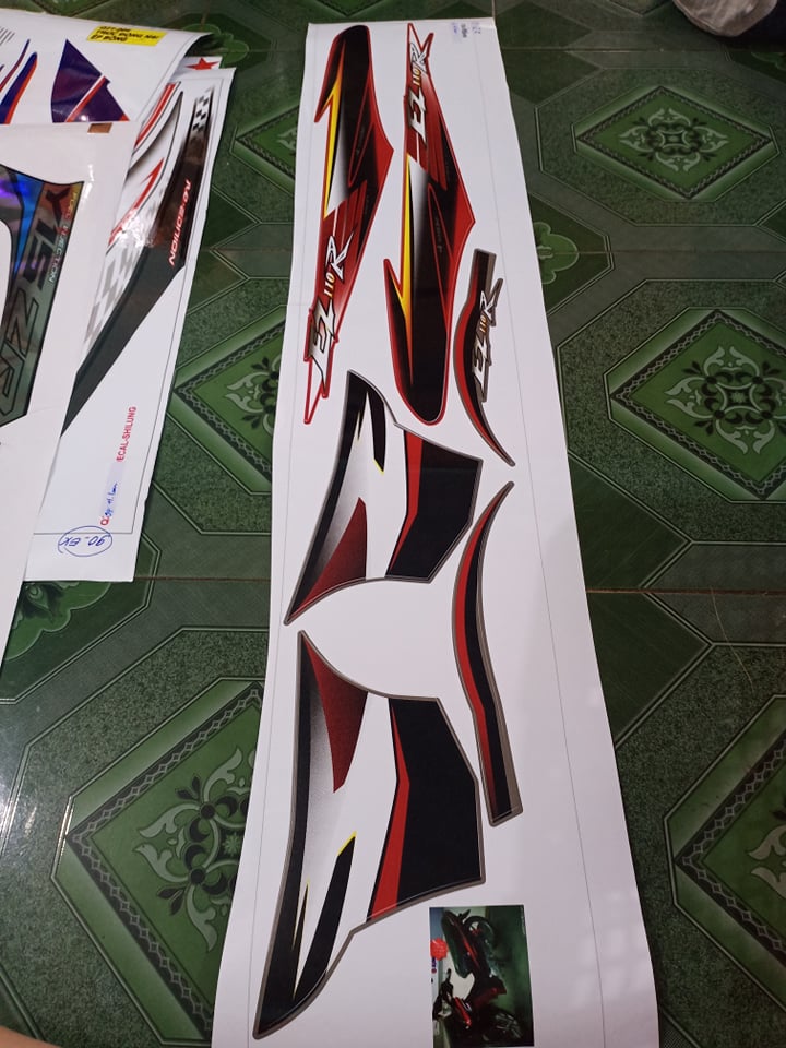 tem rời ez 110 đỏ đen