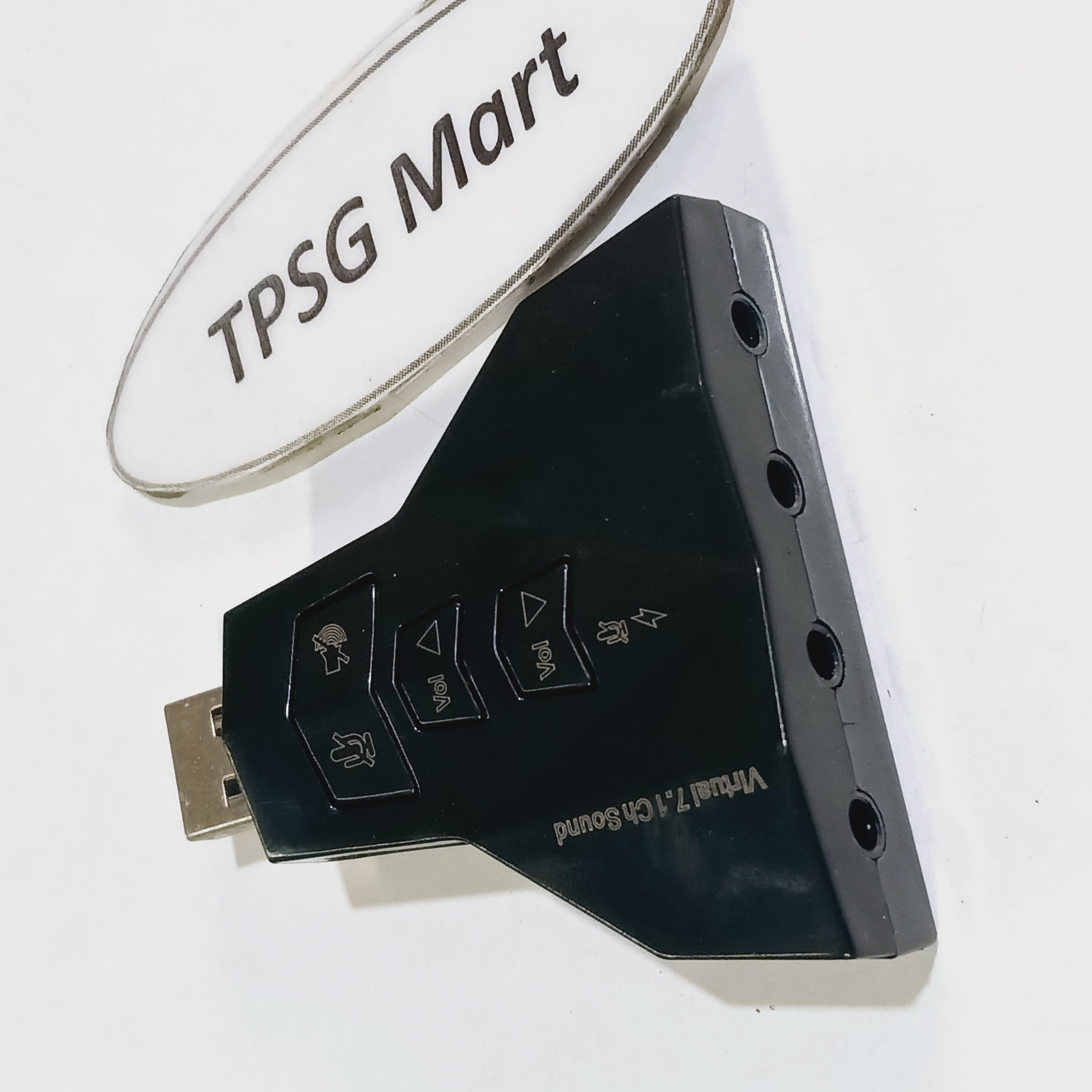 Card âm thanh / USB Sound Card Virtual 7.1 (Dạng phi thuyền 4 lổ)