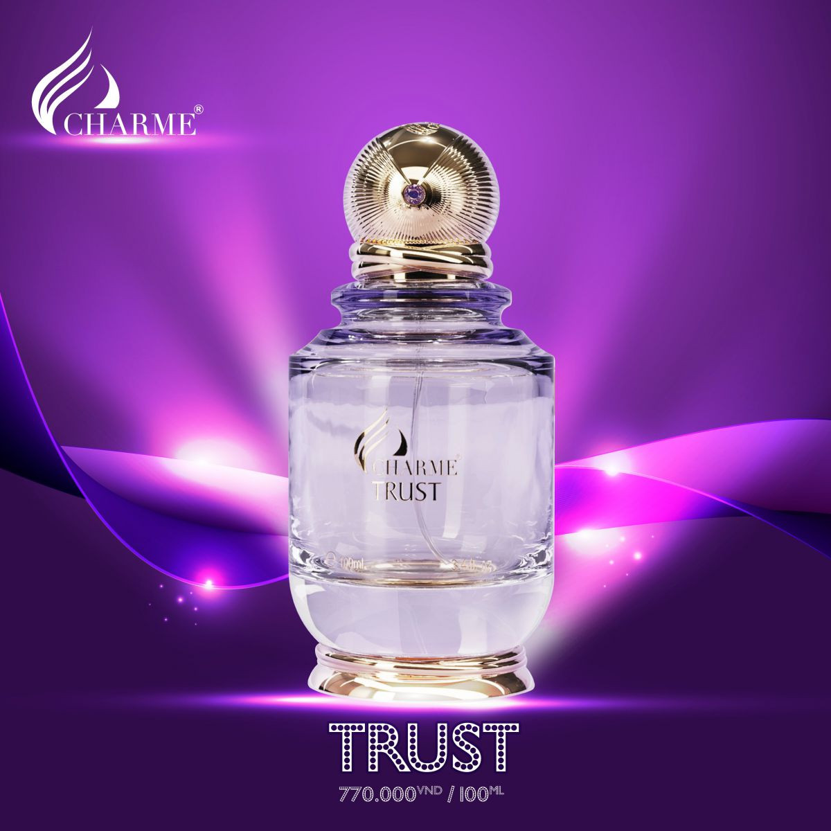 Nước hoa nữ chamme TRUST 100ML, 10ML, Cá tính, gợi cảm, quyến rũ, nổi bật và lôi cuốn.