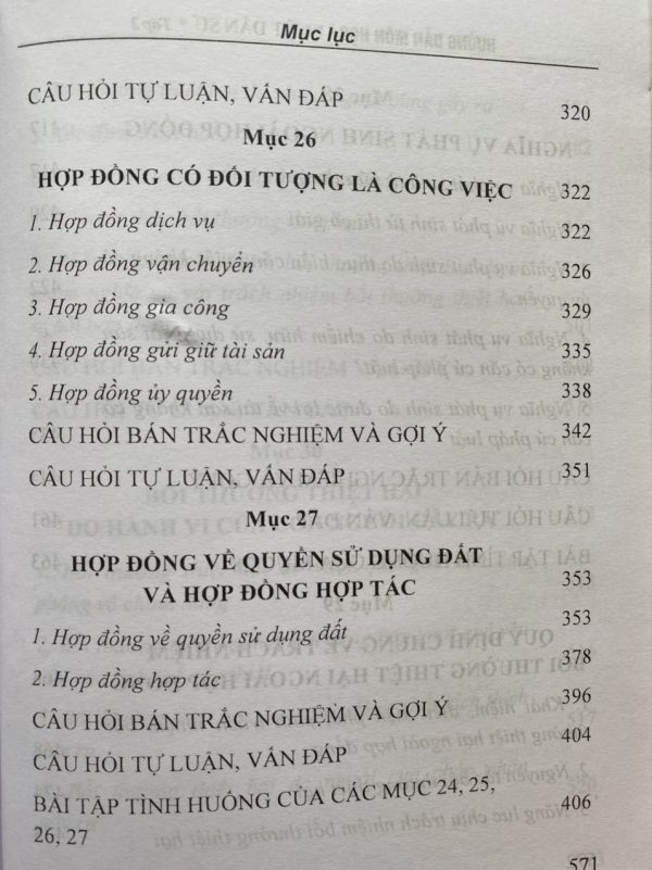 Hướng Dẫn Môn Học Luật Dân Sự Tập  1 và Tập 2