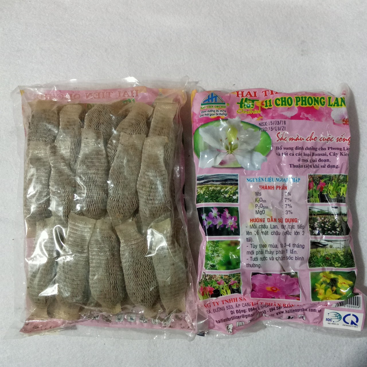 Phân bón tan chậm túi lưới cho Phong Lan Bon sai ( gói 30 túi lưới)