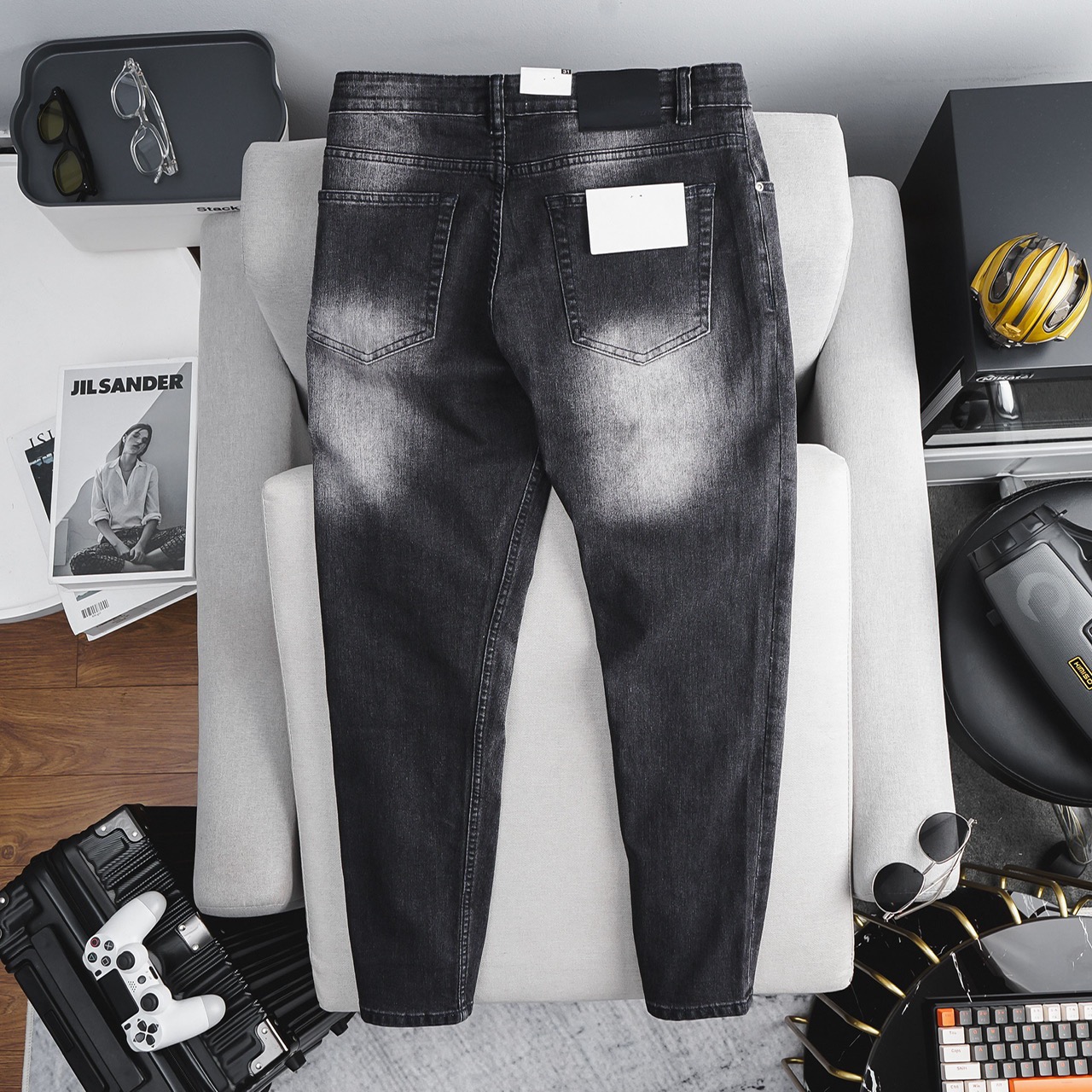 [Quần Jeam nam ống suông] Quần Bò Suông xuất khẩu jean cotton