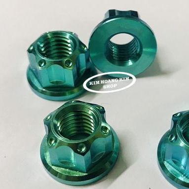 5 Ốc Tán TiTan GR5 8Li Xanh Lục Bảo (100%Titan)