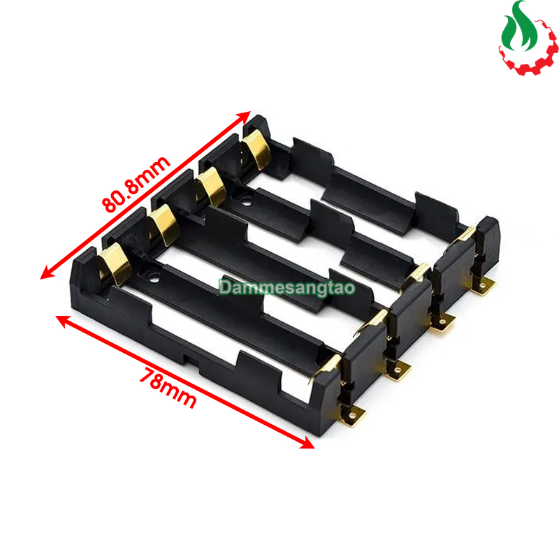 Đế pin 18650 chân SMD