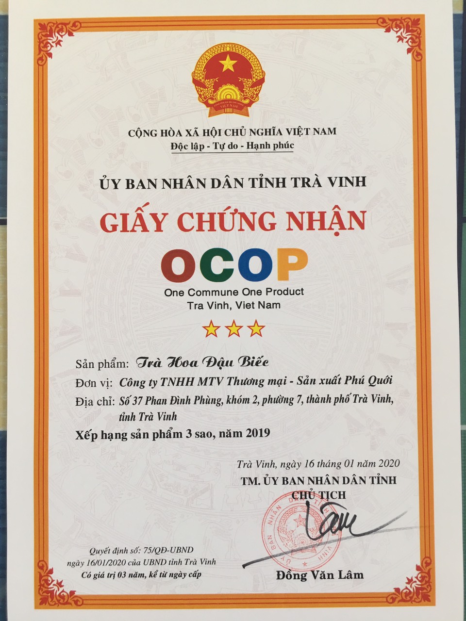 Trà Hoa Đậu Biếc (trà túi lọc) [Hai Lúa - Phú Qưới]hộp 30 gói