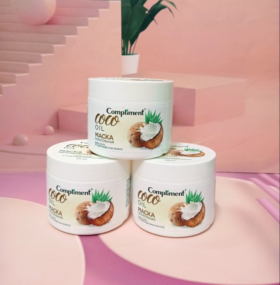 Ủ tóc Compliment COCO OIL dưỡng dành cho tóc khô, hư tổn 300ml