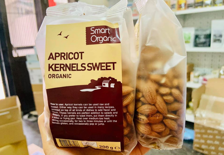 Nhân hạt mơ ngọt hữu cơ Smart Organic 200gr