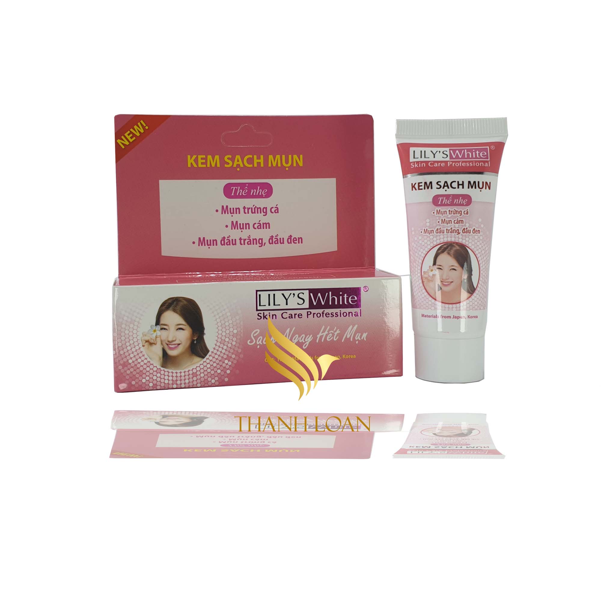 Tuýt chấm mụn lily’s white thể nhẹ