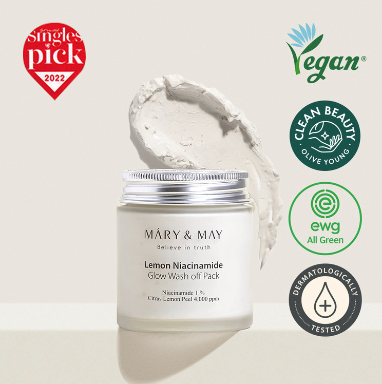 [Nhacuabeautyholic] Mặt nạ đất sét MARY & MAY WASH OFF MASK PACK