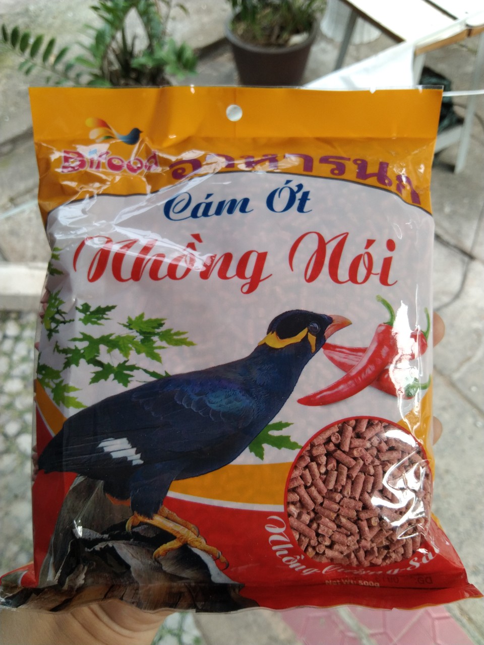 1 BỊCH CÁM ỚT NHỒNG NÓI (THỨC ĂN CHO NHỒNG, SÁO CƯỠNG)