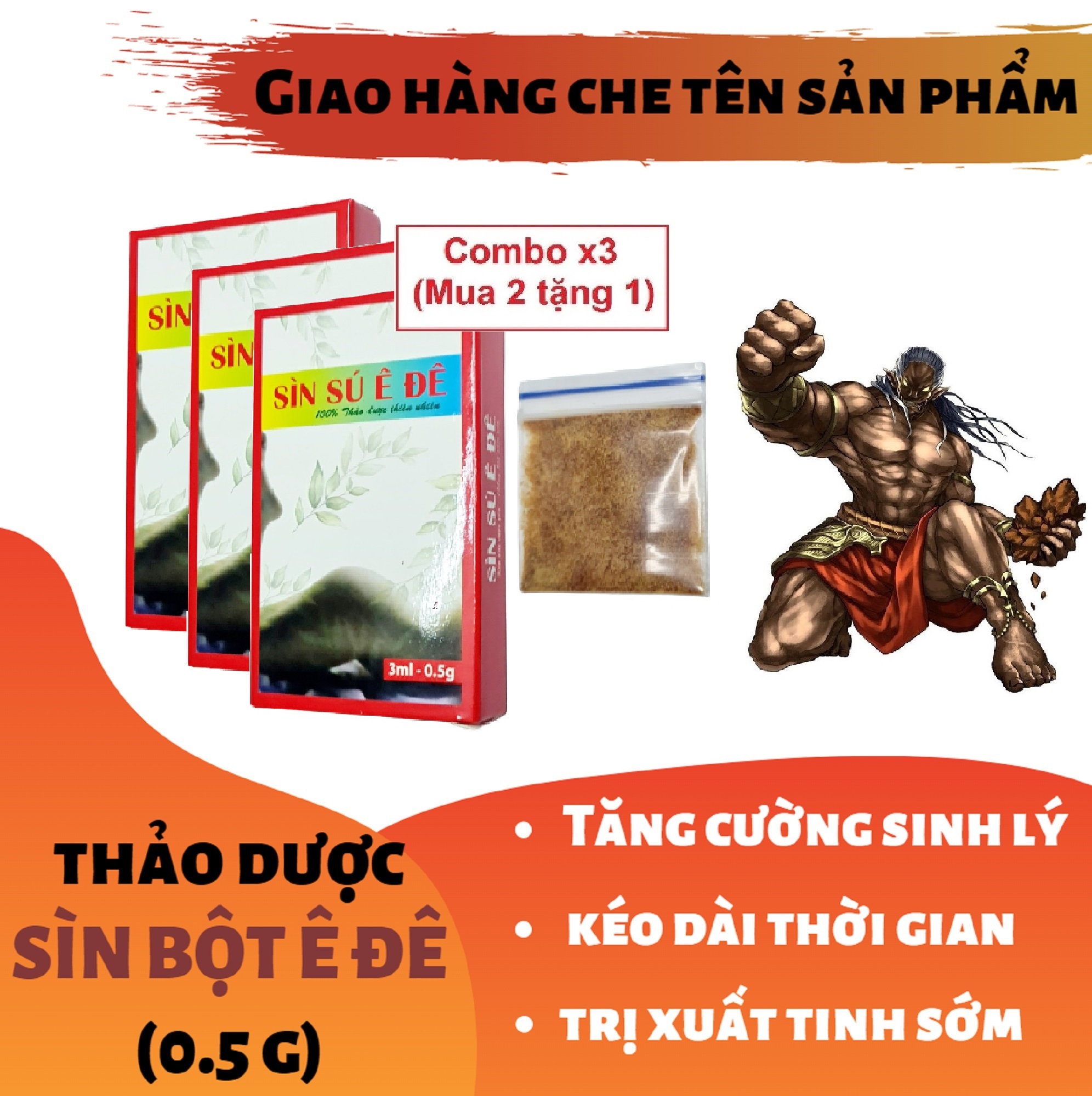 Thảo dược SÌN BỘT Ê ĐÊ nam0.5g