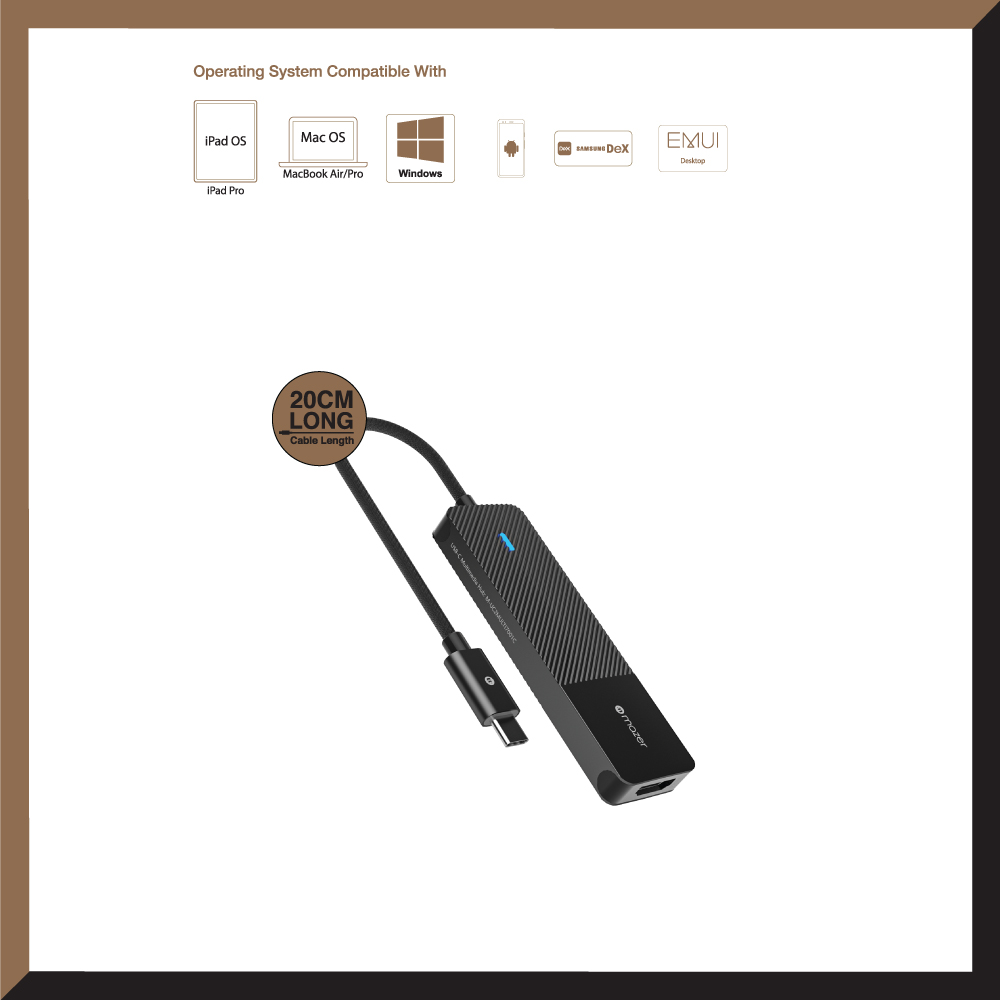 Cổng Chuyển Đổi Mazer Infinite Multimedia Pro Series Hub 5-in-1 USB-C