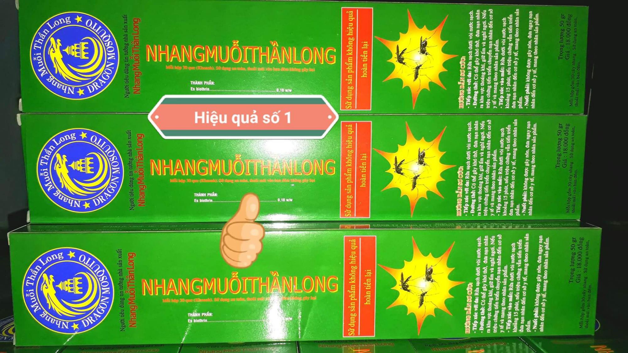 NHANG MUỖI THẦN LONG - HIỆU QUẢ SỐ 01