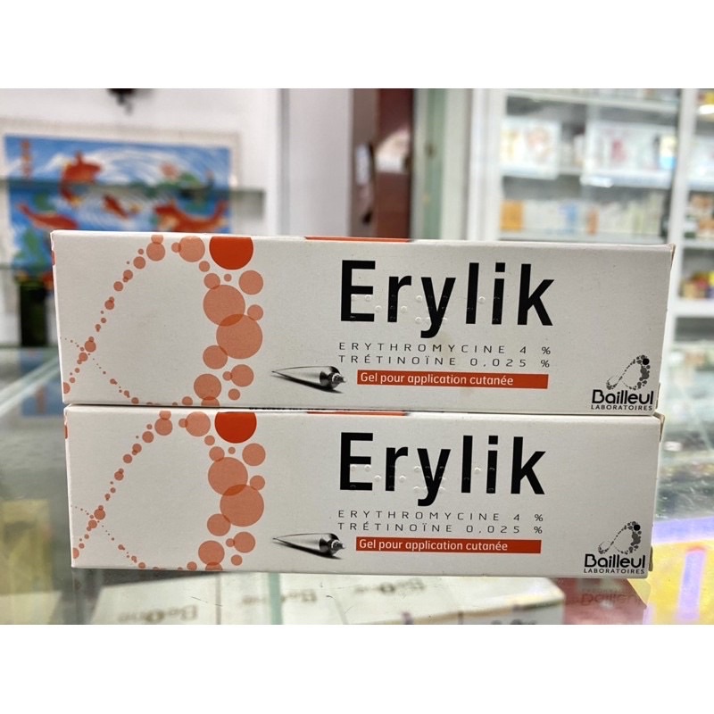 gel bôi mụn trứng cá erylik
