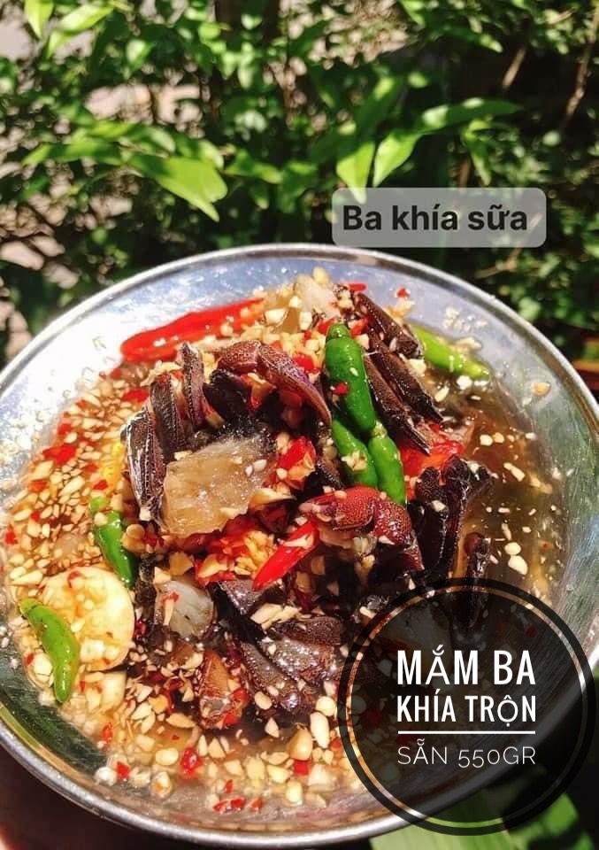 [Hoàn tiền 10%]Mắm ba khía trộn tỏi ớt 500gr