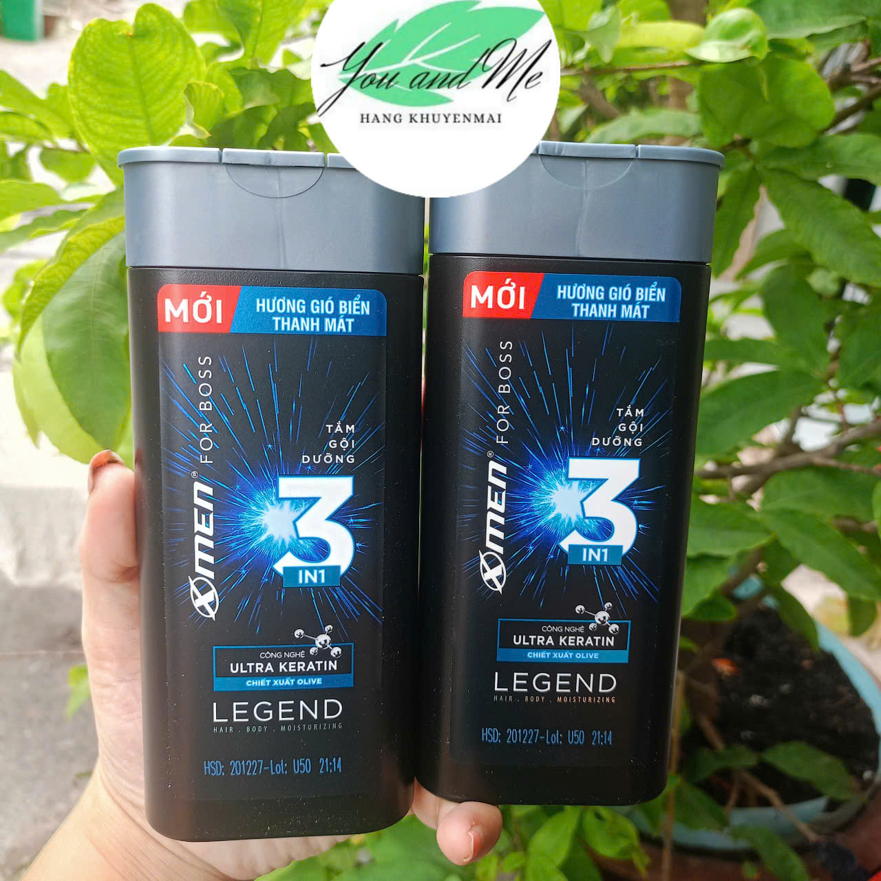 (Combo 2x150g hàng khuyến mãi) Dầu Gội Nước Hoa XMen For Boss Intense/ Legend