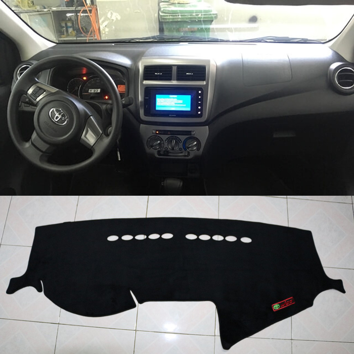 Thảm Taplo ô Tô toyota Wigo 2017-2021 Loại 1 Chống Nóng 3 Lớp SX Việt Nam Chất Liệu Nhung Mịn Chống Trượt