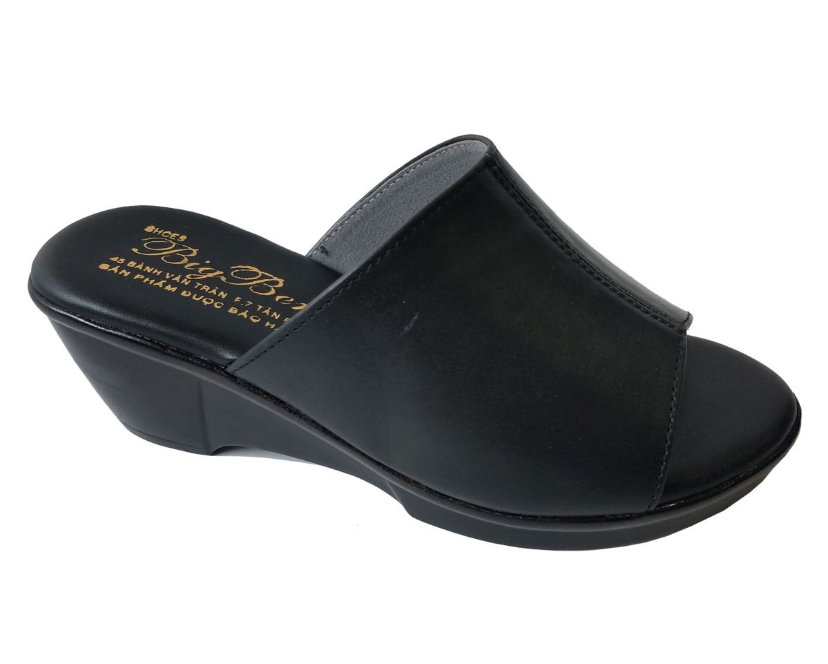 Dép Xuồng Nữ Da Bò BIGBEN Cao Cấp DNXB41