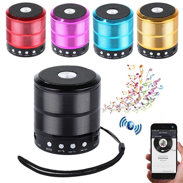 Loa Bluetooth Mini SPEAKER 887 Tặng Kèm Dây