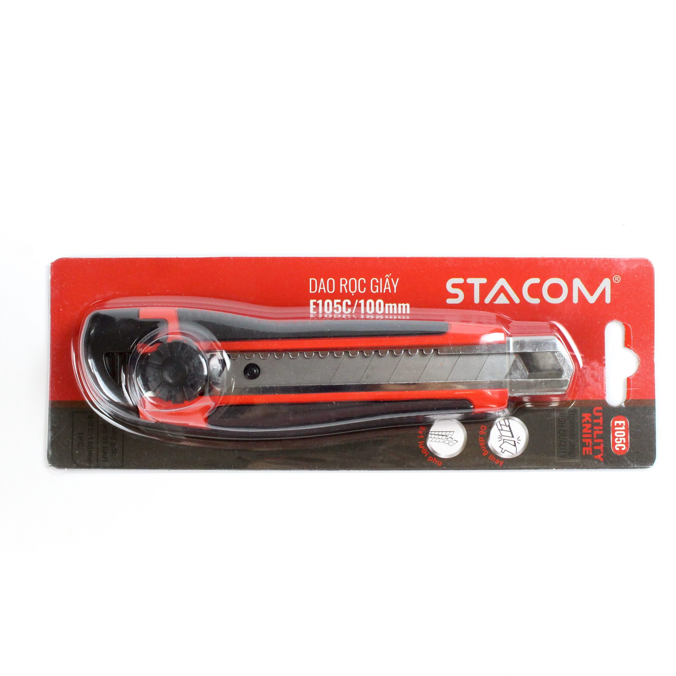 Dao rọc giấy lớn 2 lưỡi stacom e105c