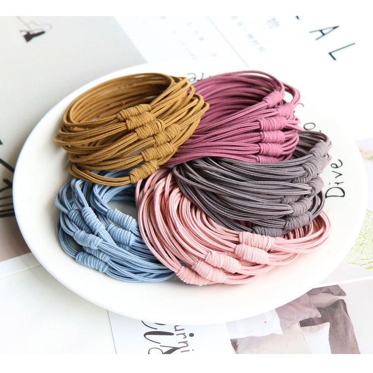 Combo 20 Dây Buộc Tóc Màu Basic