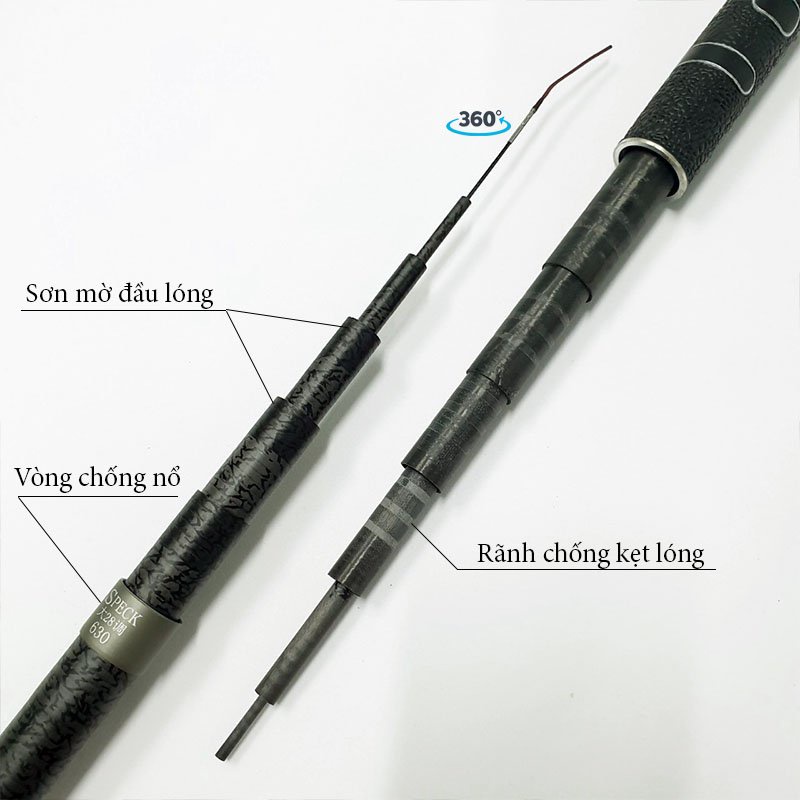 [Xả Kho] Cần câu tay Hắc Báo 5H, 6H, đủ cỡ để bạn lựa chọn