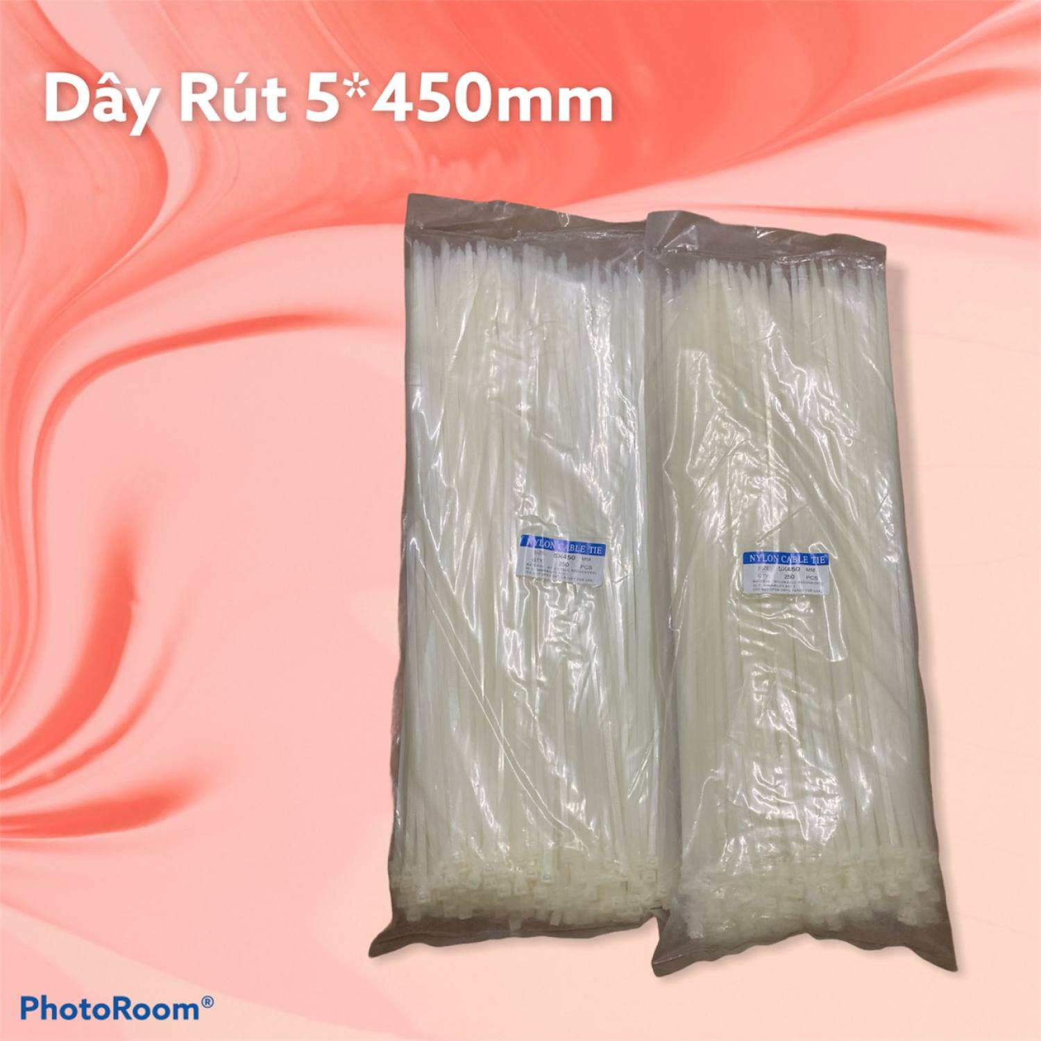Dây rút nhựa 5*450mm ( ĐÓNG GÓI 1 BỊCH GỒM 250 SỢI DÂY RÚT )