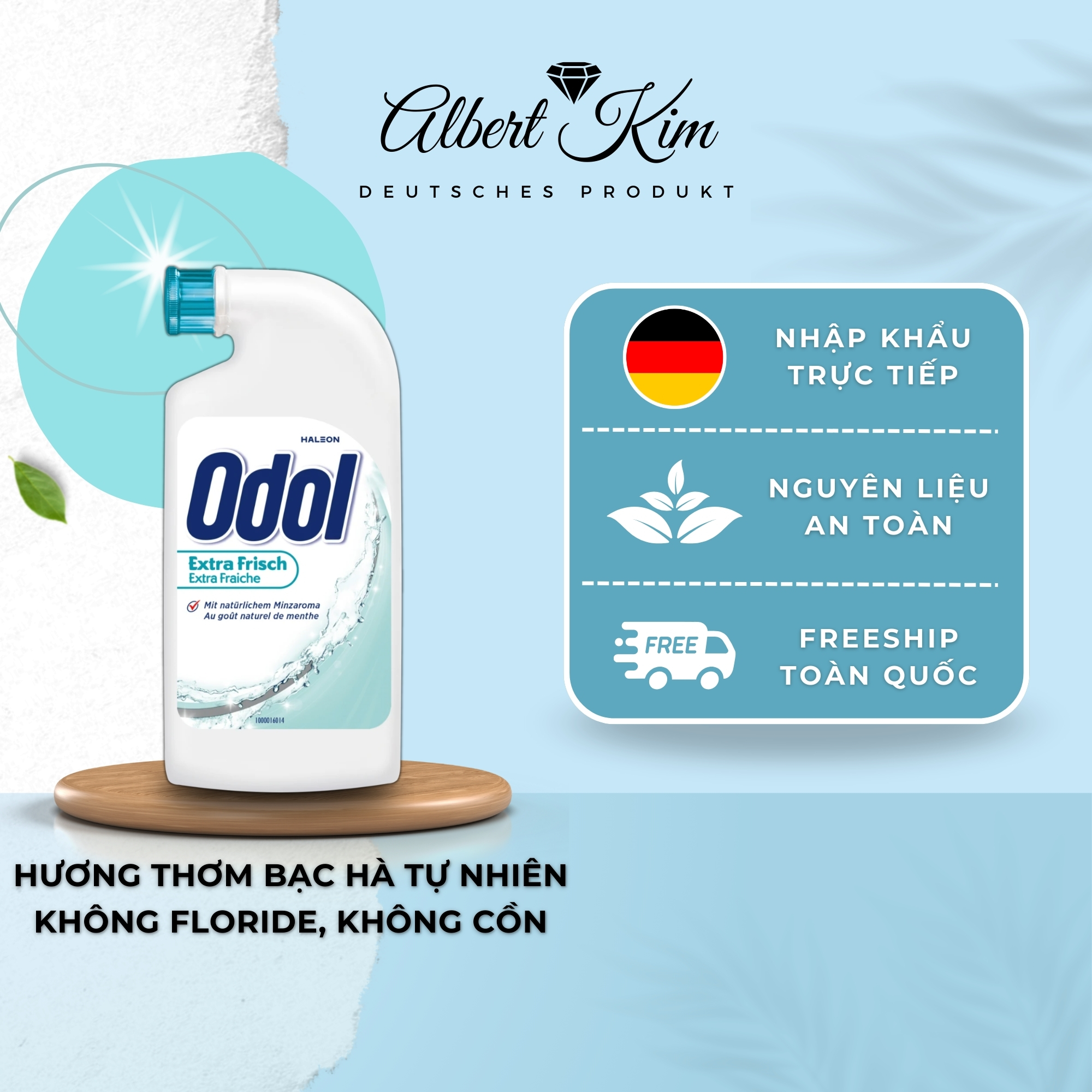 [ Hàng Đức ] Nước xúc miệng Odol Extra Fresh - Nội Địa Đức