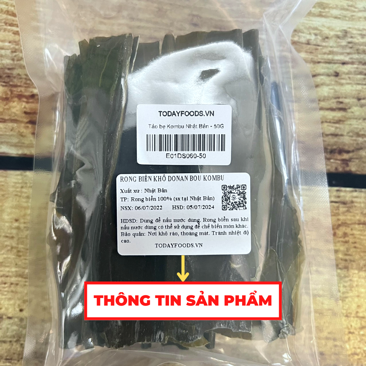 Tảo bẹ Kombu Nhật Bản