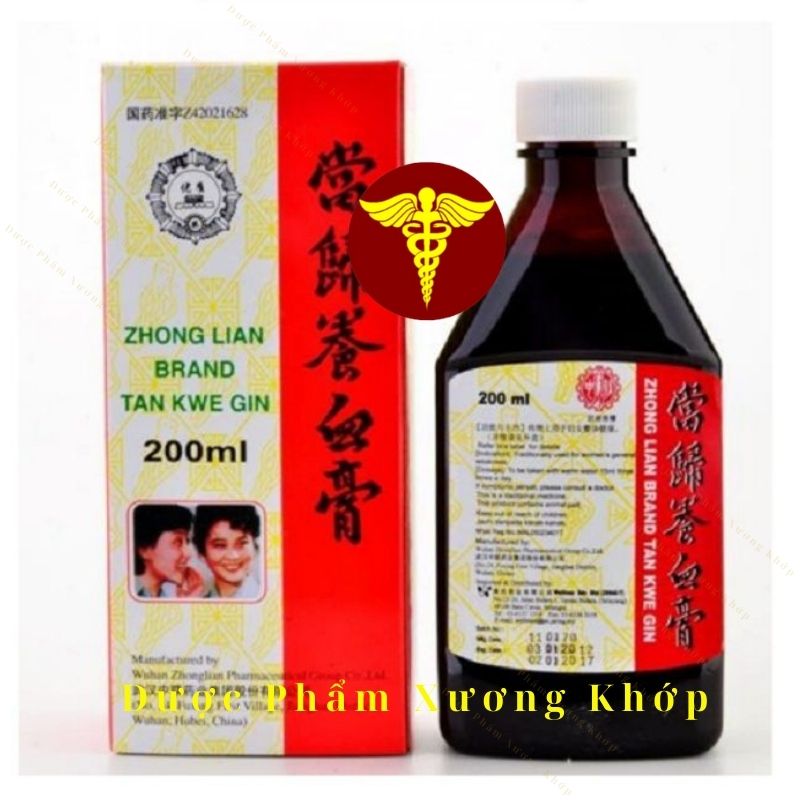 Đương quy cao – tankwe gin siro 200ml - đương quy tửu hỗ trợ sức khoẻ phái nữ