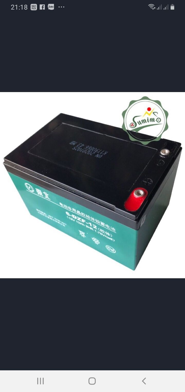Bình xe đạp điện 4 bình - ắc quy xe điện