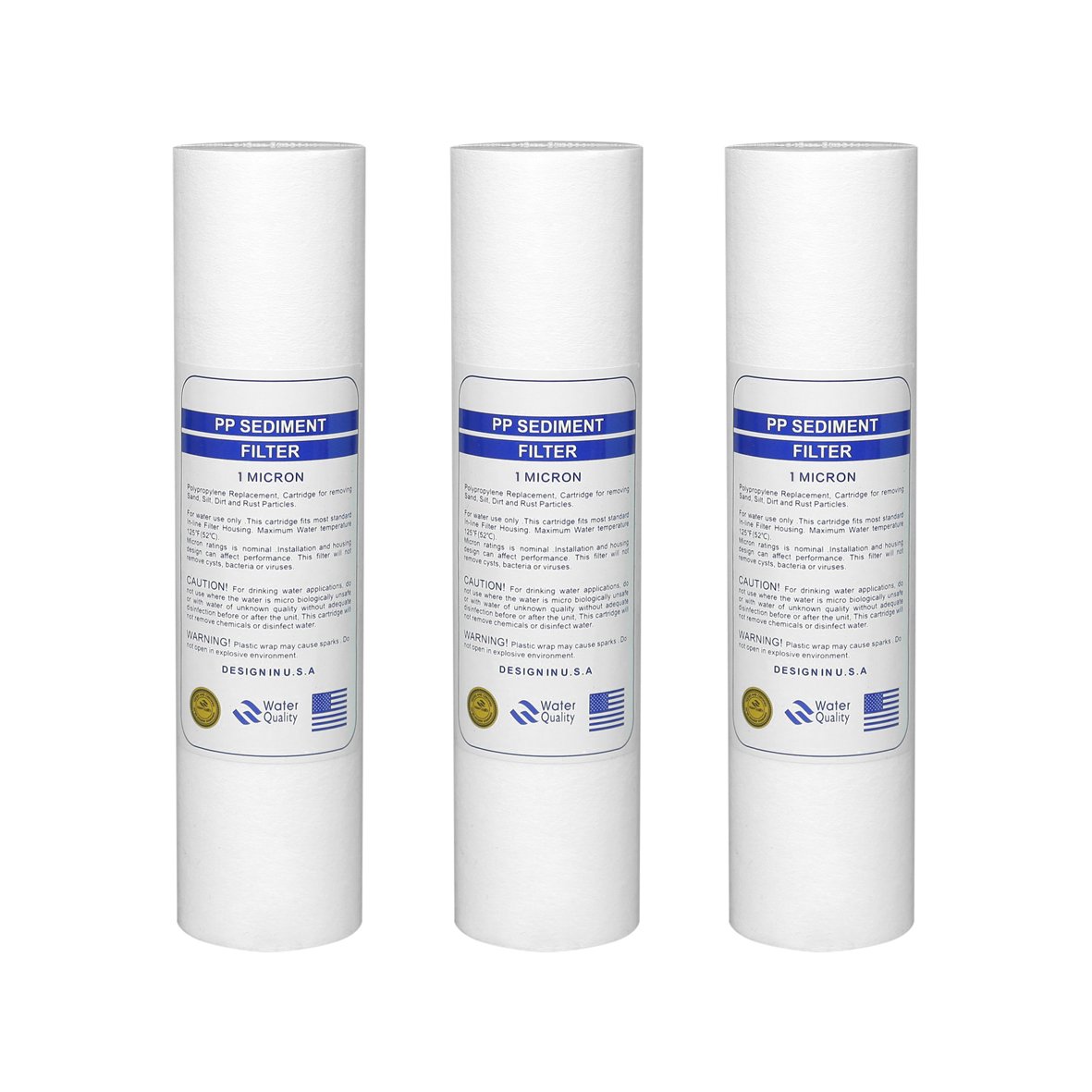 Bộ 3 lõi lọc nước số 1/3 pp 1micron 10 inch
