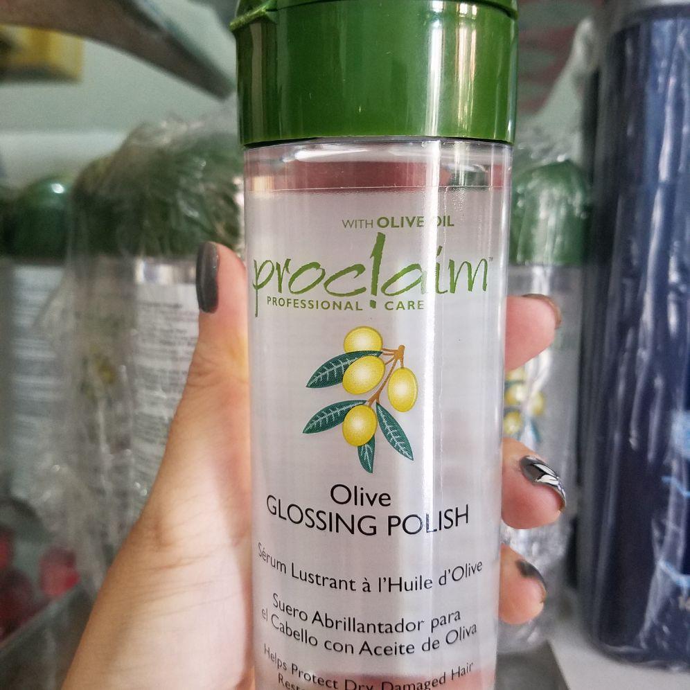 Gel dưỡng tóc Proclaim Glossing Polish tinh chất Olive