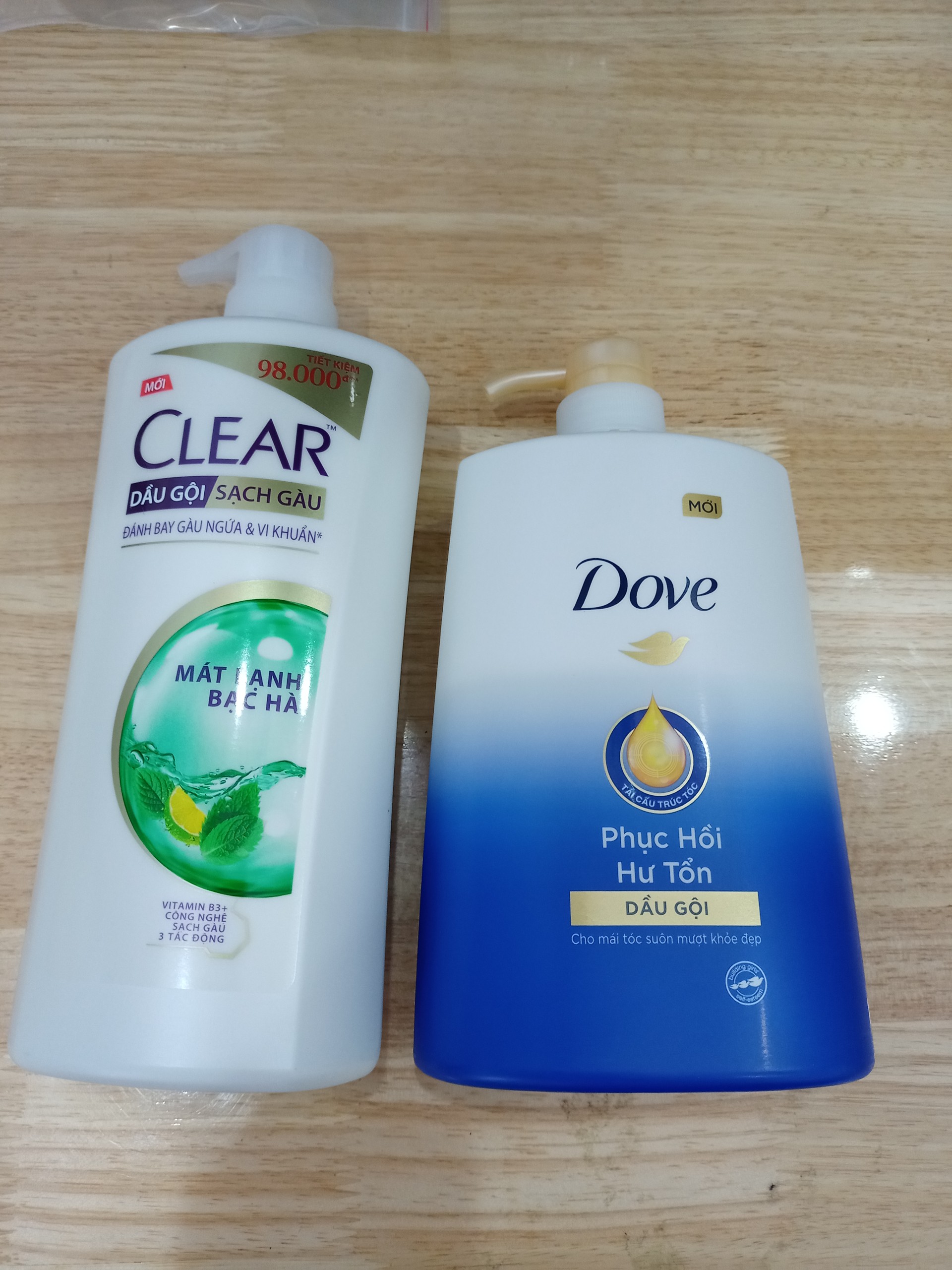 Dầu gội Clear - dầu gội Dove 880ml