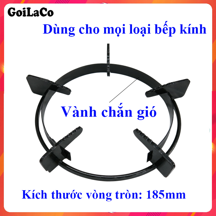 2 Kiềng bếp gas chắn gió tiết kiệm gas KT18,5cm - Thay lắp đa số bếp ga cùng cỡ
