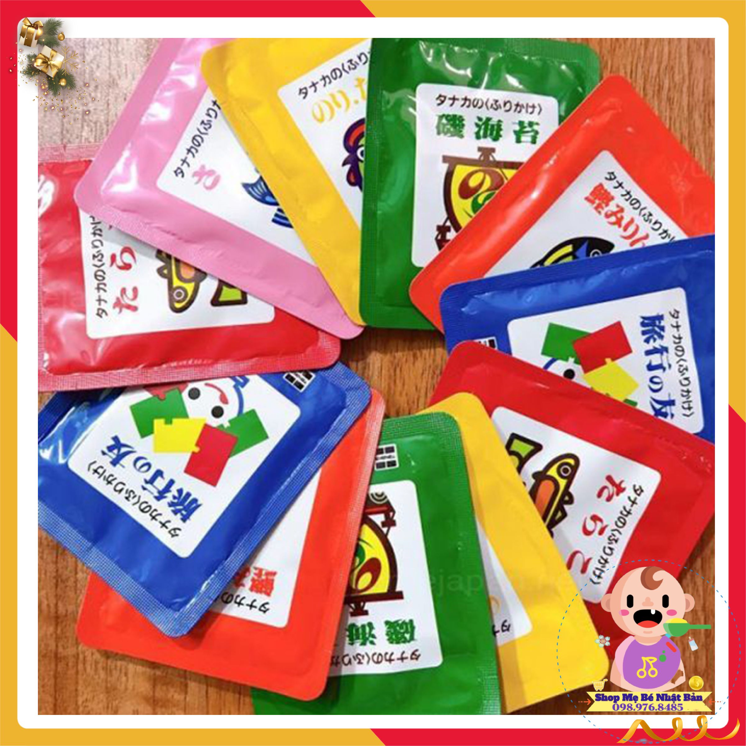 Gia Vị Rắc Cơm Tanaka 6 Vị 30 Gói 75gram
