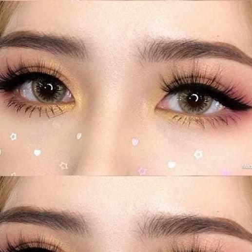 Contact Lens Brown Color + Case