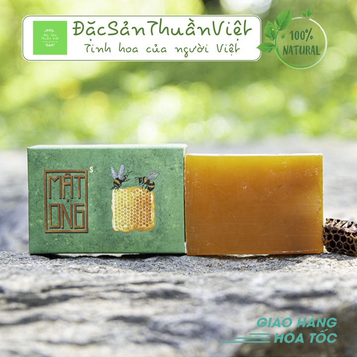 Xà Bông Nghệ - Mật Ong HTX Sinh Dược 100g