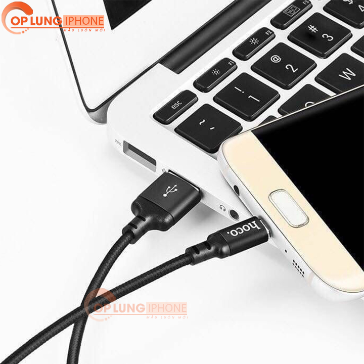 CÁP DÙ SẠC NHANH MICRO USB DÀI 1 2 MÉT HOCO X14