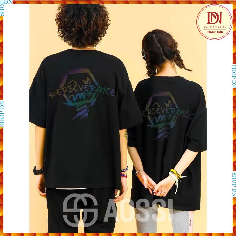 Áo thun phản quang AOSSI form rộng phong cách Unisex - PERSEVERANCE - A004