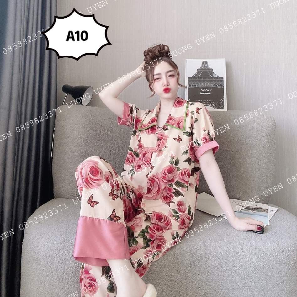 Bộ pijama mango cộc dài (40-60kg)