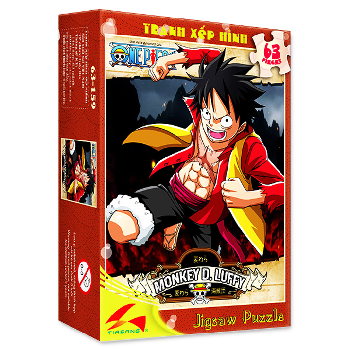 Tranh xếp hình 63 mảnh - Monkey D.Luffy