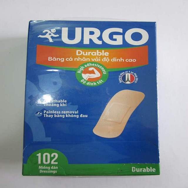 Băng dính cá nhân Urgo double 102 miếng