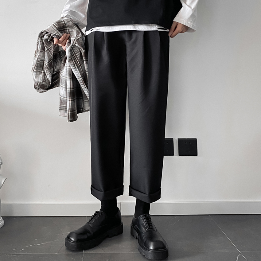 Quần Tây Âu Ống Rộng Chinos Kiểu Dáng Hàn Quốc Cạp Cúc Thanh Lịch Thời Trang 4MENHN JOGGER NAM 9000063C4