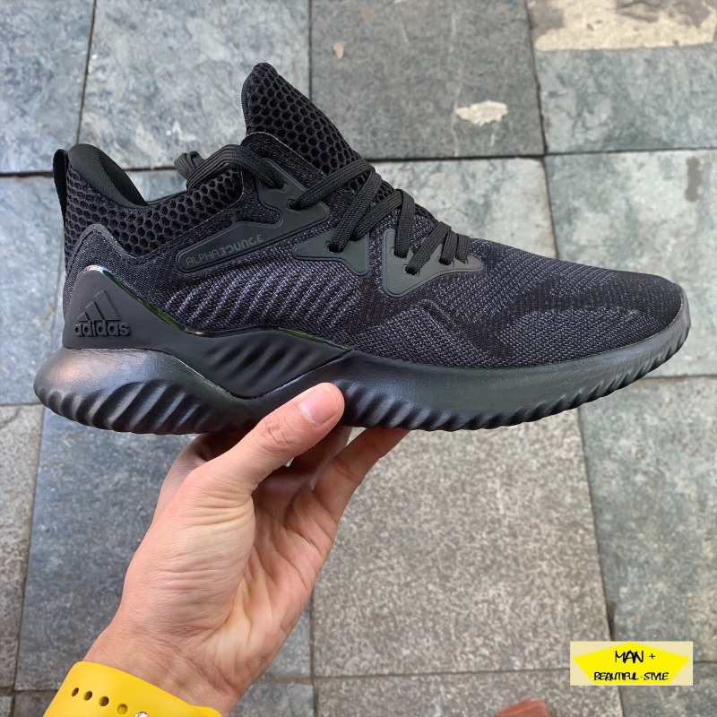(SALE LỚN + QUÀ TẶNG) Giày thể thao sneaker Alphabounce Beyond 2018 đen giày chạy bộ giày thời trang siêu bền siêu êm