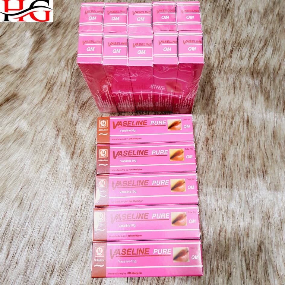 [HCM]VASELINE PURE QM dưõng môi 10 G