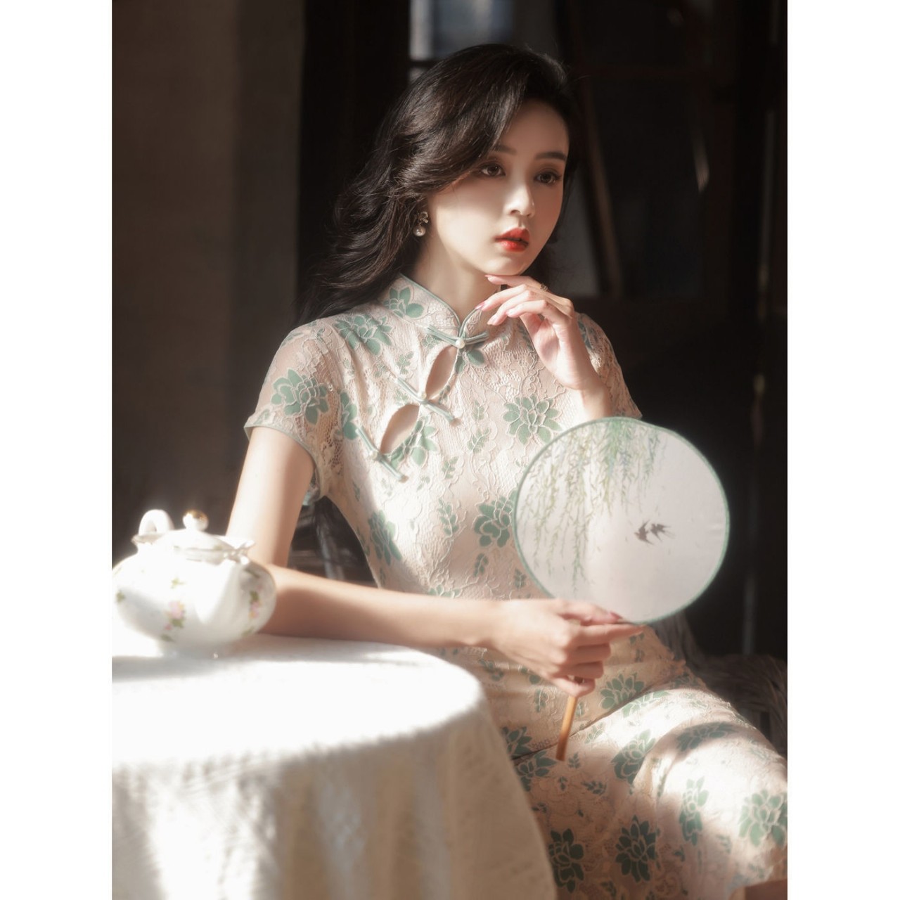 Đầm Sườn Xám Thượng Hải Siêu Xinh